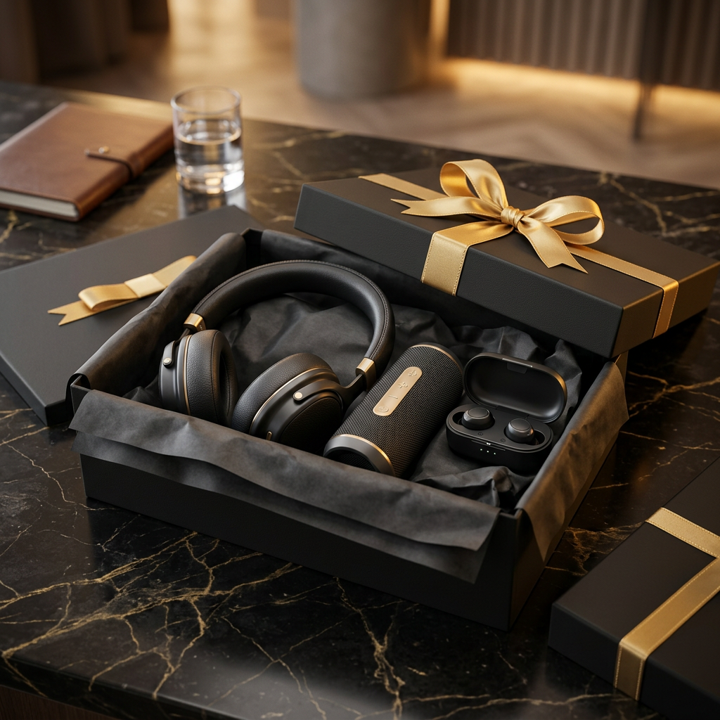 Headphones, speaker and wireless earbuds